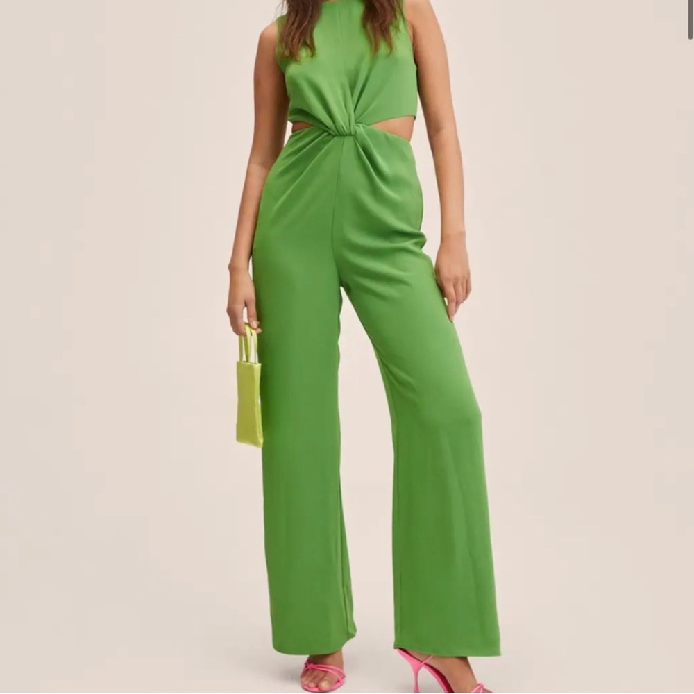 MANGO Green Jumpsuit